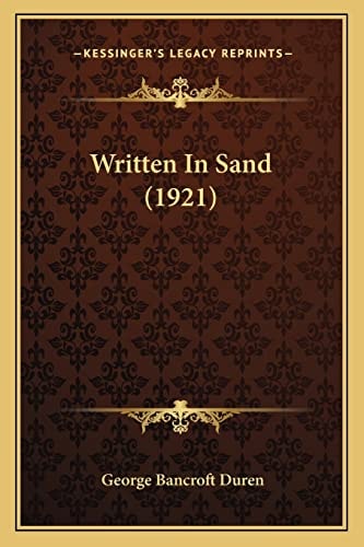 Written In Sand (1921)