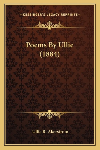 Poems By Ullie (1884)
