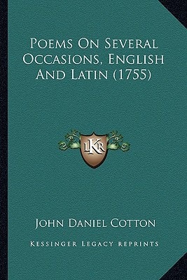 Poems On Several Occasions, English And Latin (1755)