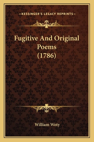 Fugitive And Original Poems (1786)