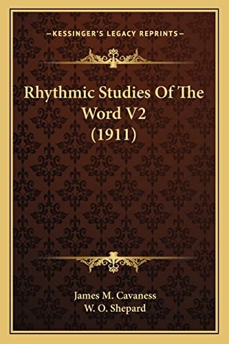 Rhythmic Studies Of The Word V2 (1911)