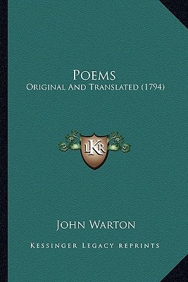 Poems: Original And Translated (1794)