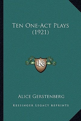 Ten One-Act Plays (1921)