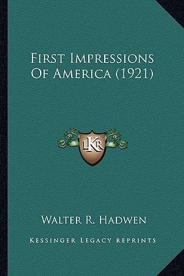 First Impressions Of America (1921)