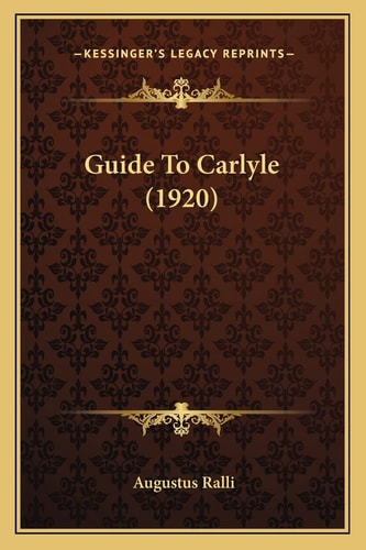 Guide To Carlyle (1920)