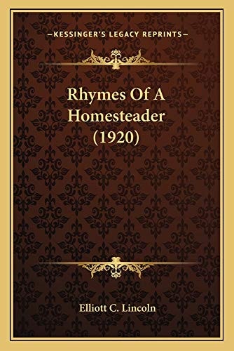 Rhymes Of A Homesteader (1920)