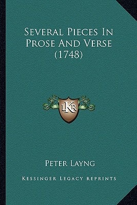 Several Pieces In Prose And Verse (1748)