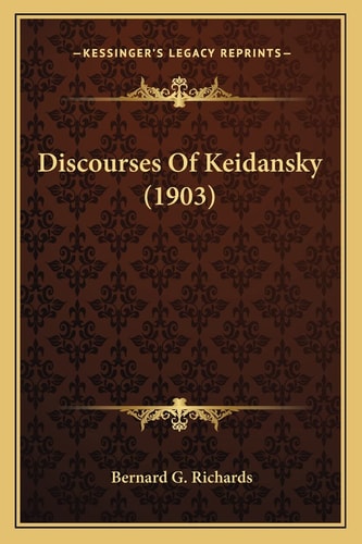 Discourses Of Keidansky (1903)