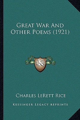 Great War And Other Poems (1921)