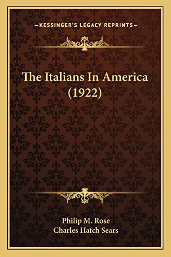 The Italians In America (1922)