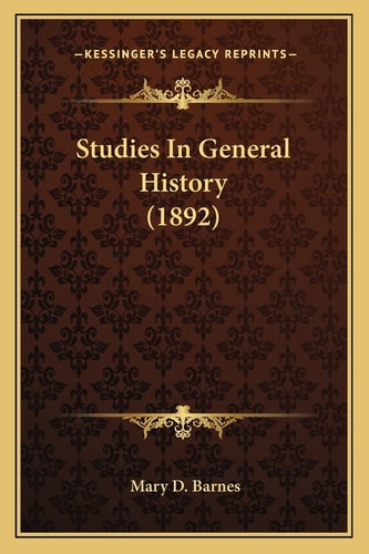 Studies In General History (1892)