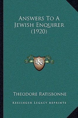 Answers To A Jewish Enquirer (1920)