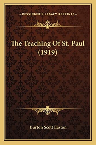 The Teaching Of St. Paul (1919)