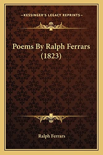 Poems By Ralph Ferrars (1823)
