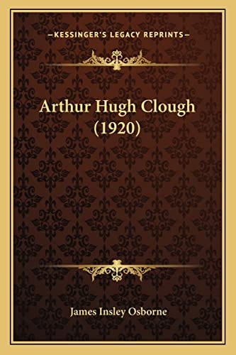 Arthur Hugh Clough (1920)