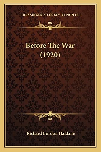 Before The War (1920)