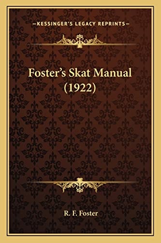 Foster's Skat Manual (1922)