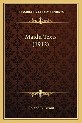 Maidu Texts (1912)