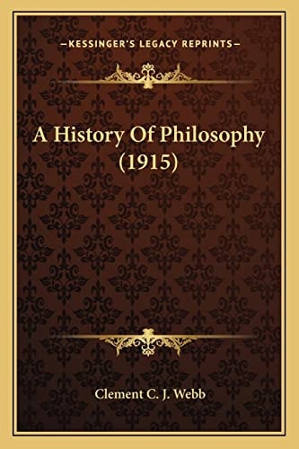A History Of Philosophy (1915)