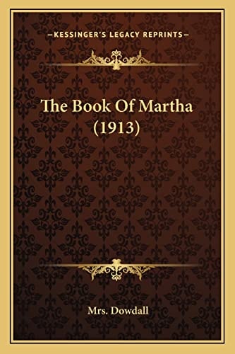 The Book Of Martha (1913)