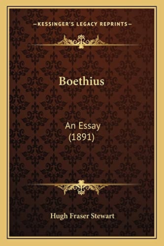 Boethius: An Essay (1891)