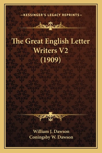The Great English Letter Writers V2 (1909)