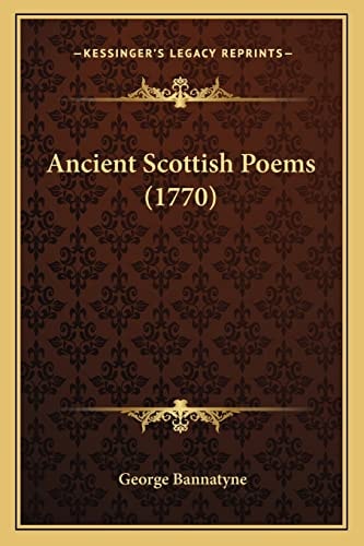 Ancient Scottish Poems (1770)