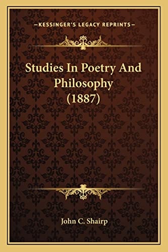 Studies In Poetry And Philosophy (1887)