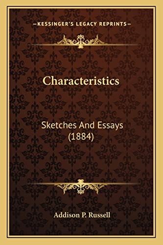 Characteristics: Sketches And Essays (1884)
