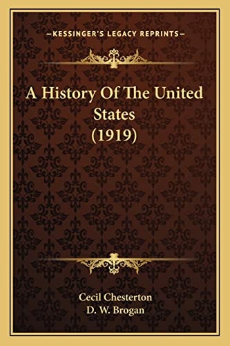 A History Of The United States (1919)