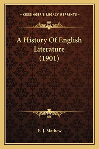 A History Of English Literature (1901)