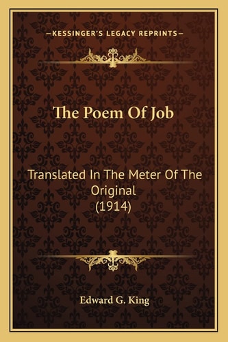 The Poem Of Job: Translated In The Meter Of The Original (1914)