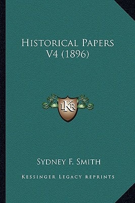 Historical Papers V4 (1896)