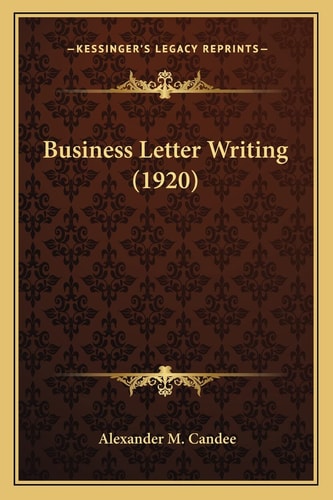 Business Letter Writing (1920)
