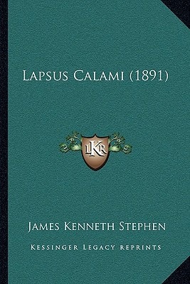 Lapsus Calami (1891)