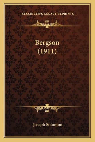 Bergson (1911)