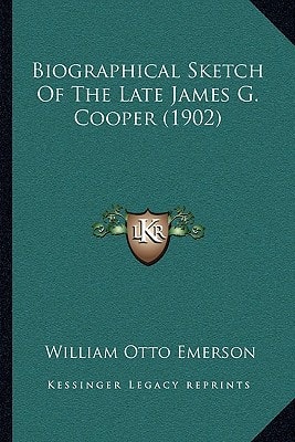 Biographical Sketch Of The Late James G. Cooper (1902)
