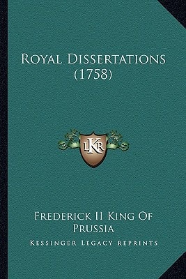 Royal Dissertations (1758)