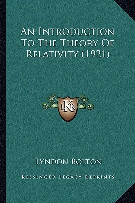 An Introduction To The Theory Of Relativity (1921)