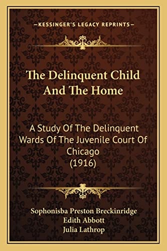 The Delinquent Child And The Home: A Study Of The Delinquent Wards Of The Juvenile Court Of Chicago (1916)