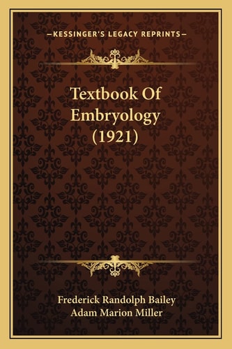 Textbook Of Embryology (1921)