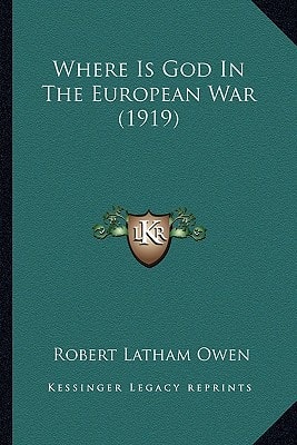 Where Is God In The European War (1919)