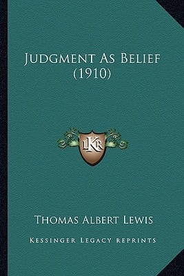 Judgment As Belief (1910)