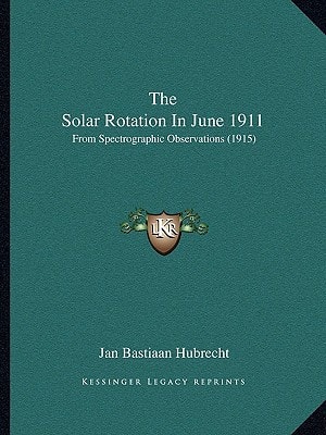 The Solar Rotation In June 1911: From Spectrographic Observations (1915)