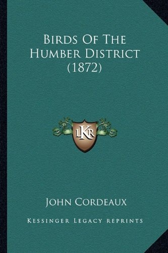 Birds Of The Humber District (1872)