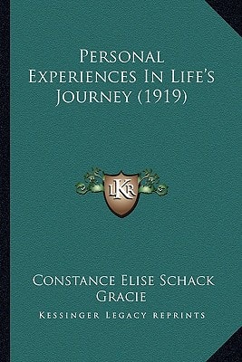 Personal Experiences In Life's Journey (1919)