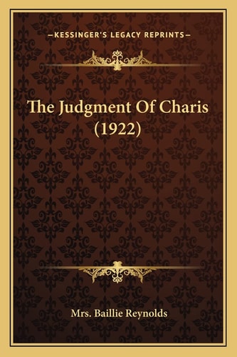 The Judgment Of Charis (1922)