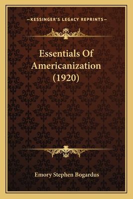 Essentials of Americanization (1920)