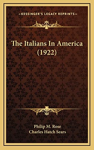 The Italians In America (1922)