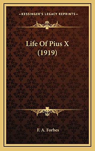 Life Of Pius X (1919)